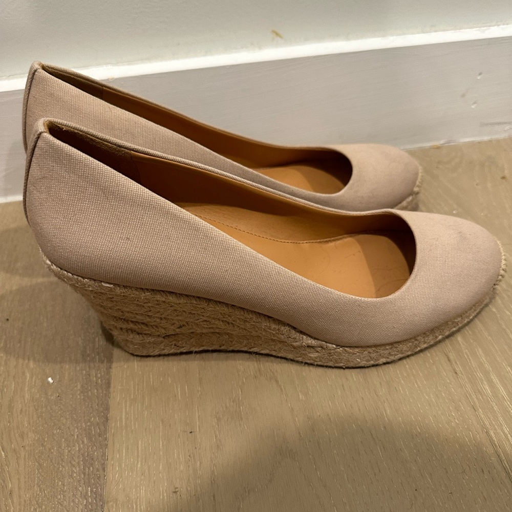 Jcrew nude wedges
